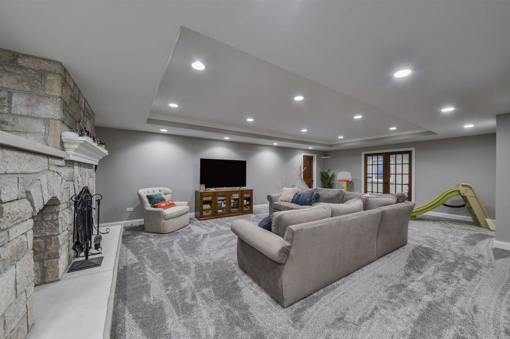 Versatile Basement #1 Modern Multi-Purpose Basement Transformation (Other) Renovation ...